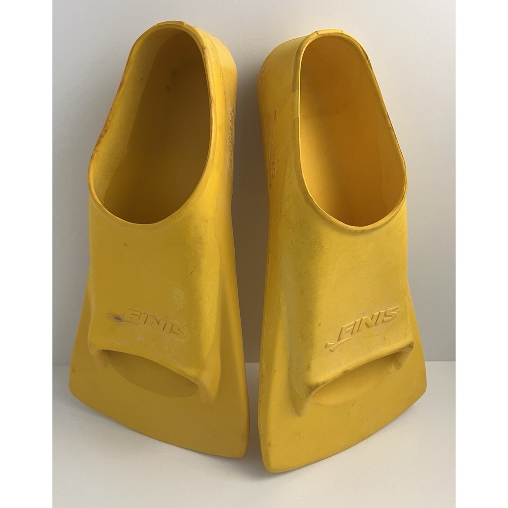 Finis Zoomers Gold Short Blade Swim Fins Yellow Size H Men 11.5-13 Flippers Dive